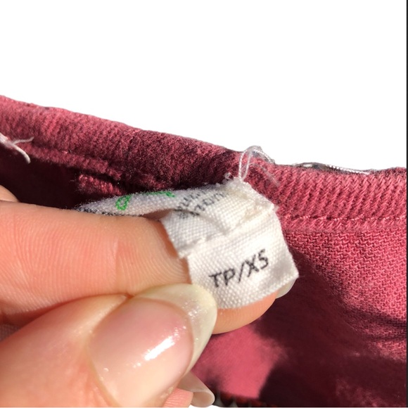 Twik Simons pink salmon top 100% organic cotton style distressed comfy summer! - Picture 6 of 6